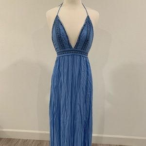Blue maxi dress